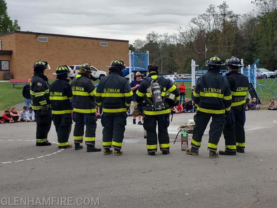 Fire Prevention Day at the elementary school, 10/19.