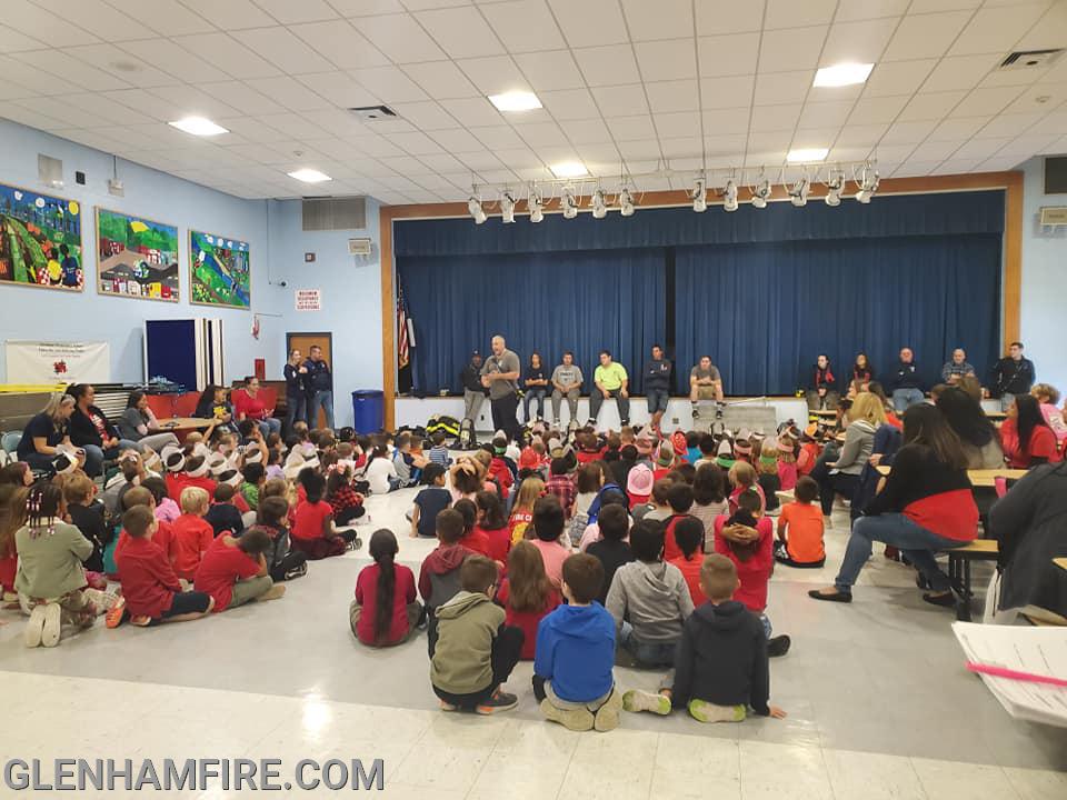 Fire Prevention Day at the elementary school, 10/19.