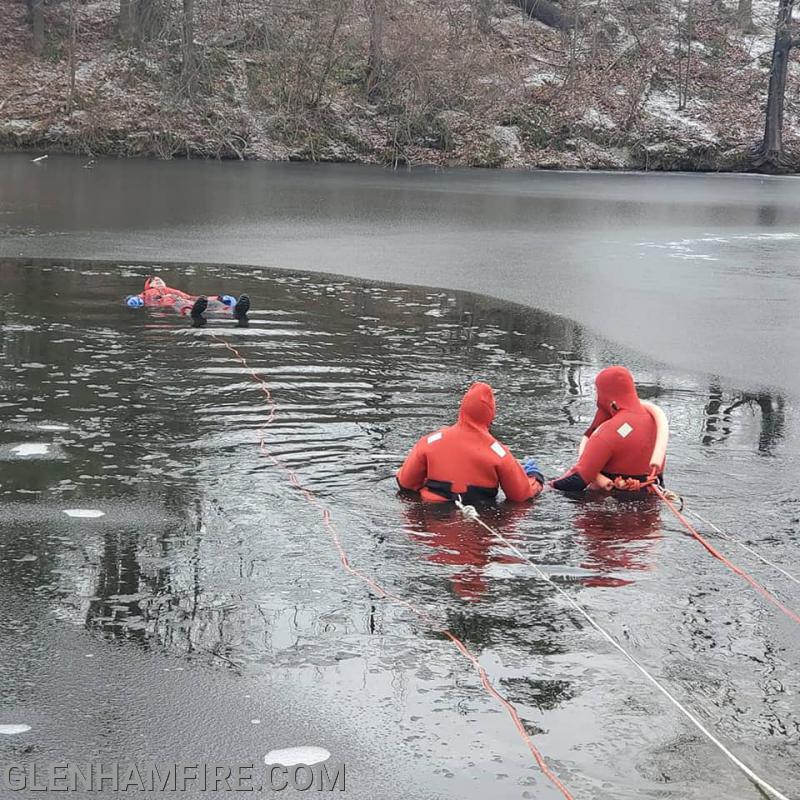 Ice/Cold water rescue training